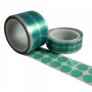 3M 8992 Green Polyester Die Cutting Tape with dots discs for Powder Coating and Plating masking