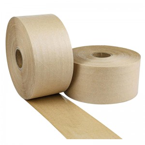 Water Activated Kraft Paper Reinforced Gummed Tape Paper Packing Tape for Packaging Use