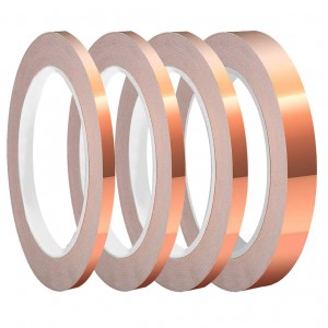 Copper Shielding Tape for Cable Copper Foil Tape with Conductive Adhesive for EMI Shielding, Electronic Devices