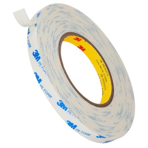 Double-Sided Adhesive 3M 1600T PE Foam Tape for General Purpose Mounting and Joining