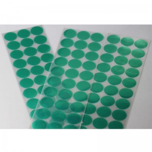 3M 8992 Green Polyester Die Cutting Tape with dots discs for Powder Coating and Plating masking