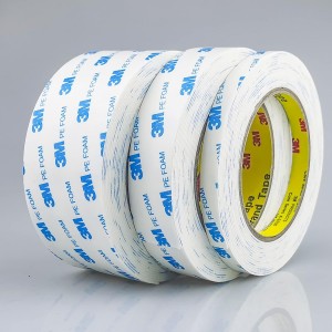 3M 1600T Double Coated PE Foam Tape for General Purpose Mounting and Joining