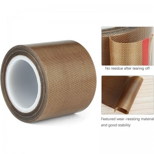 PTFE Teflon High Temperature Resistant Tape with Silicone Adhesive for heat press transfer, vacuum sealer machine, etc