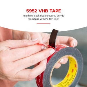 3M Double Sided Mounting Waterproof Foam Tape VHB 5915, 5925, 5952, Multipurpose for Car, LED Strip Lights, Office, Home & Office decoration