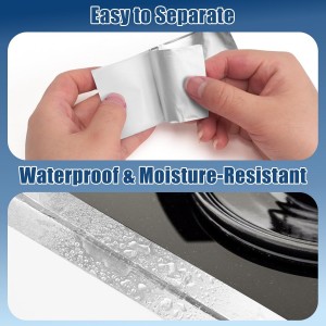 Heavy Duty High Temperature Aluminum foil tape for EMI Shielding, HVAC Sealant Metal Repair Air Ducts